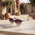 Women's Brown Plastic Sunglasses, , small