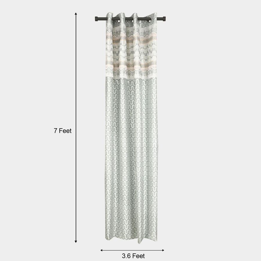 7ft. Light Green Microfiber Door Curtain, , large image number null