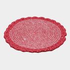 Maroon Polyester Cotton Door Mat, , small image number null