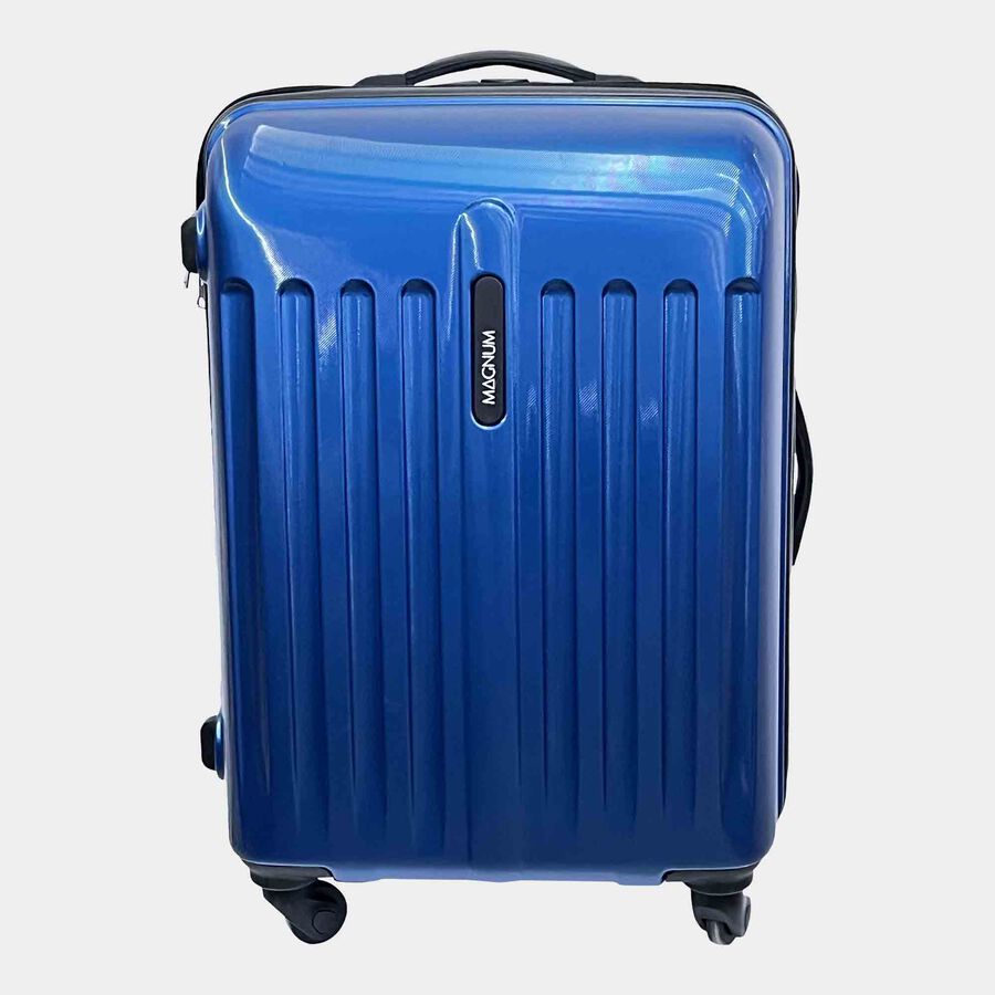 4-Wheel Dark Blue Polycarbonate Hard Case Trolley, Medium, , large image number null