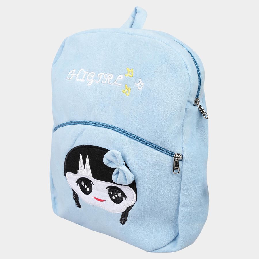 Girl Face Blue Bag, , large image number null