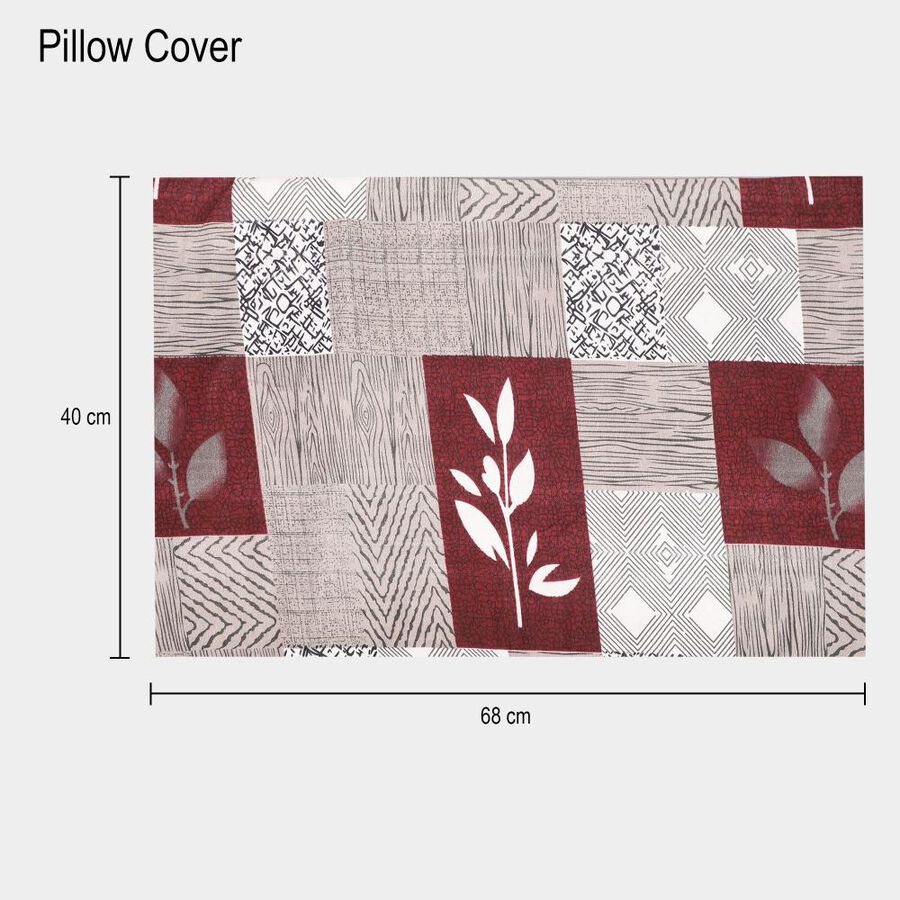 Maroon Microfiber Pillow Cover, , large image number null
