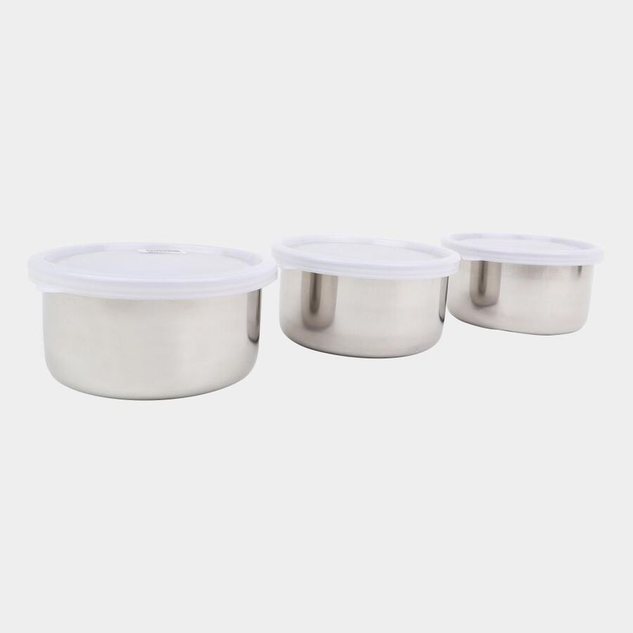 300 ml Steel Container, Set of 3, , large image number null