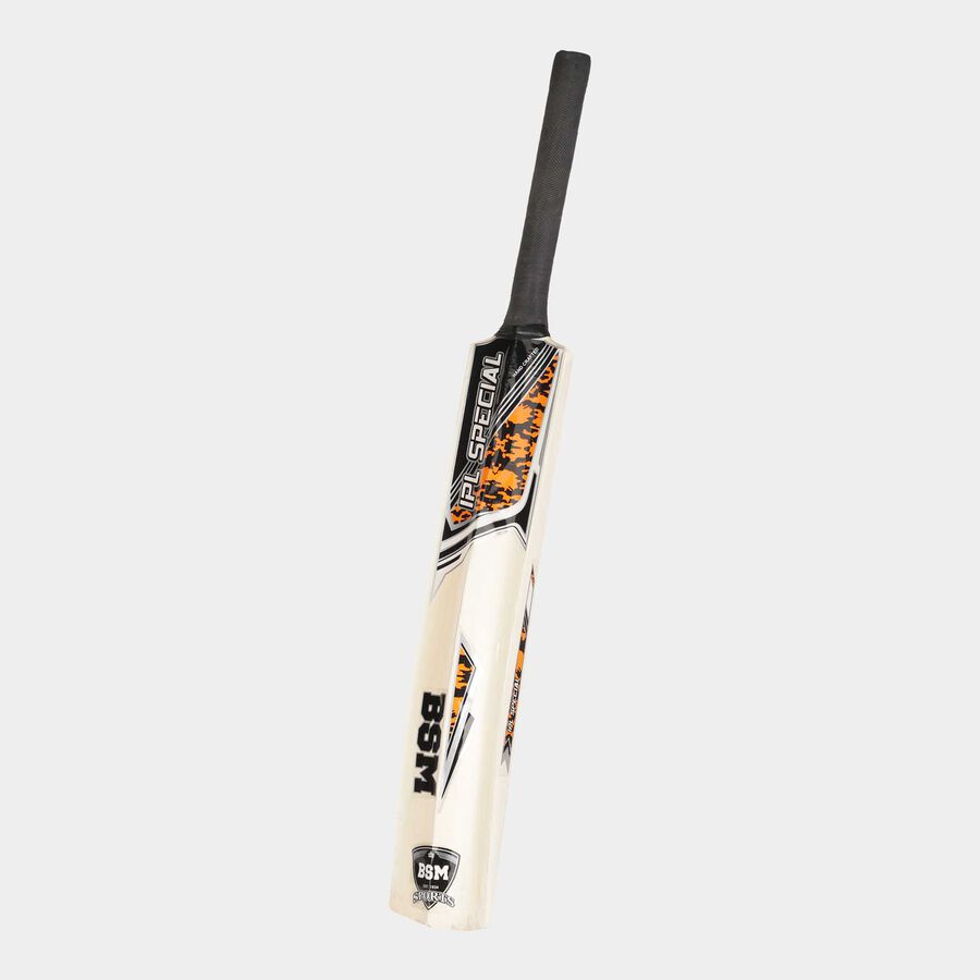 Clear Wood Cricket Bat, 834 mm X 108 mm X 45 mm - Colour/Design May Vary, , large image number null