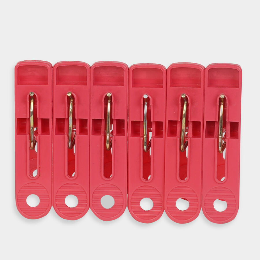 Plastic Cloth Clips-Set of 12 (Color/Design May Vary), , large image number null
