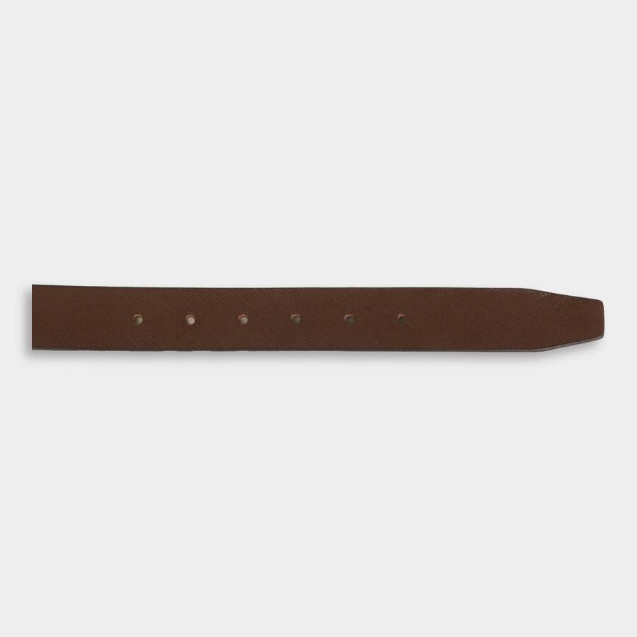 Men's Brown Leather Casual Belt, , large image number null