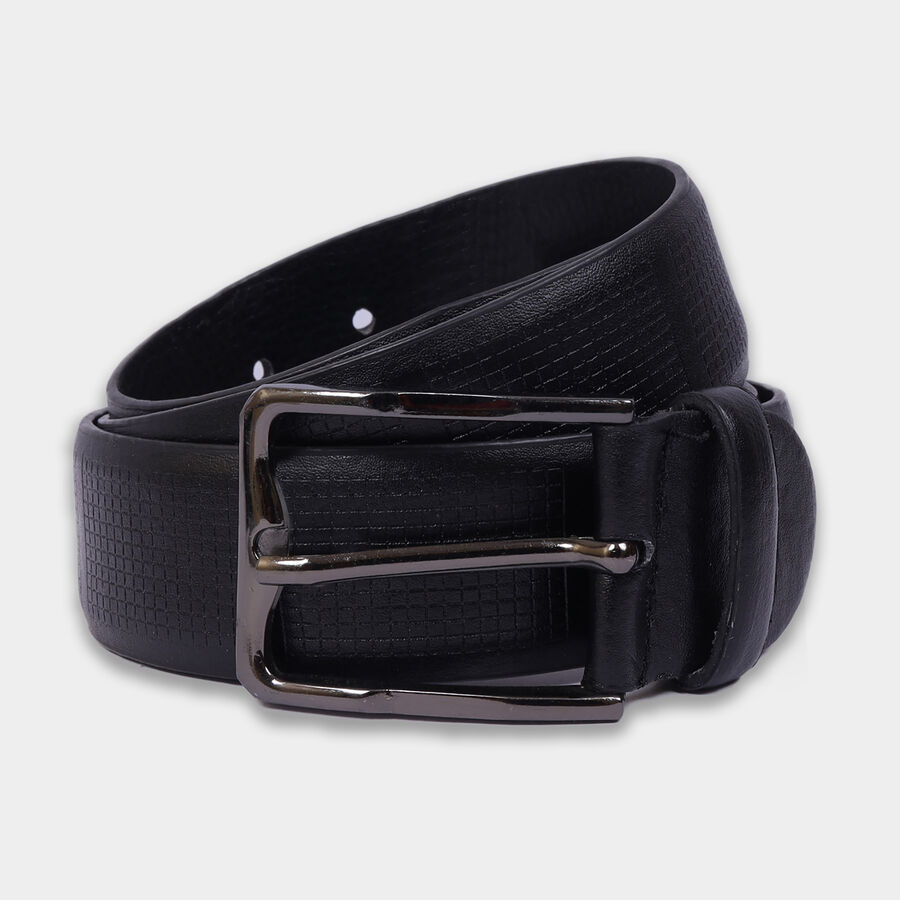 Men Casual Black Belt (36 in.), , large image number null