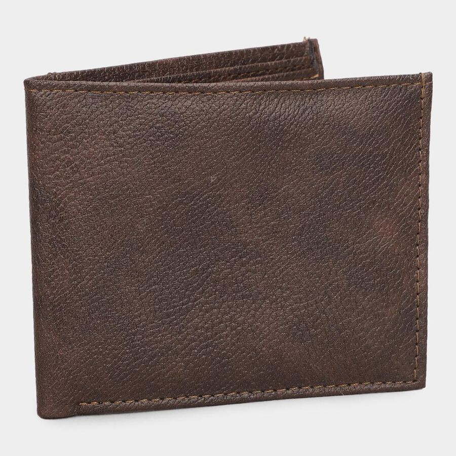 Men's Brown Pu Wallet, , large