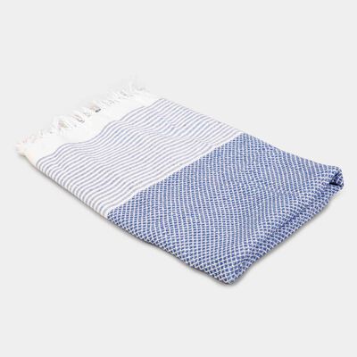 300 GSM Blue Cotton Bath Towel
