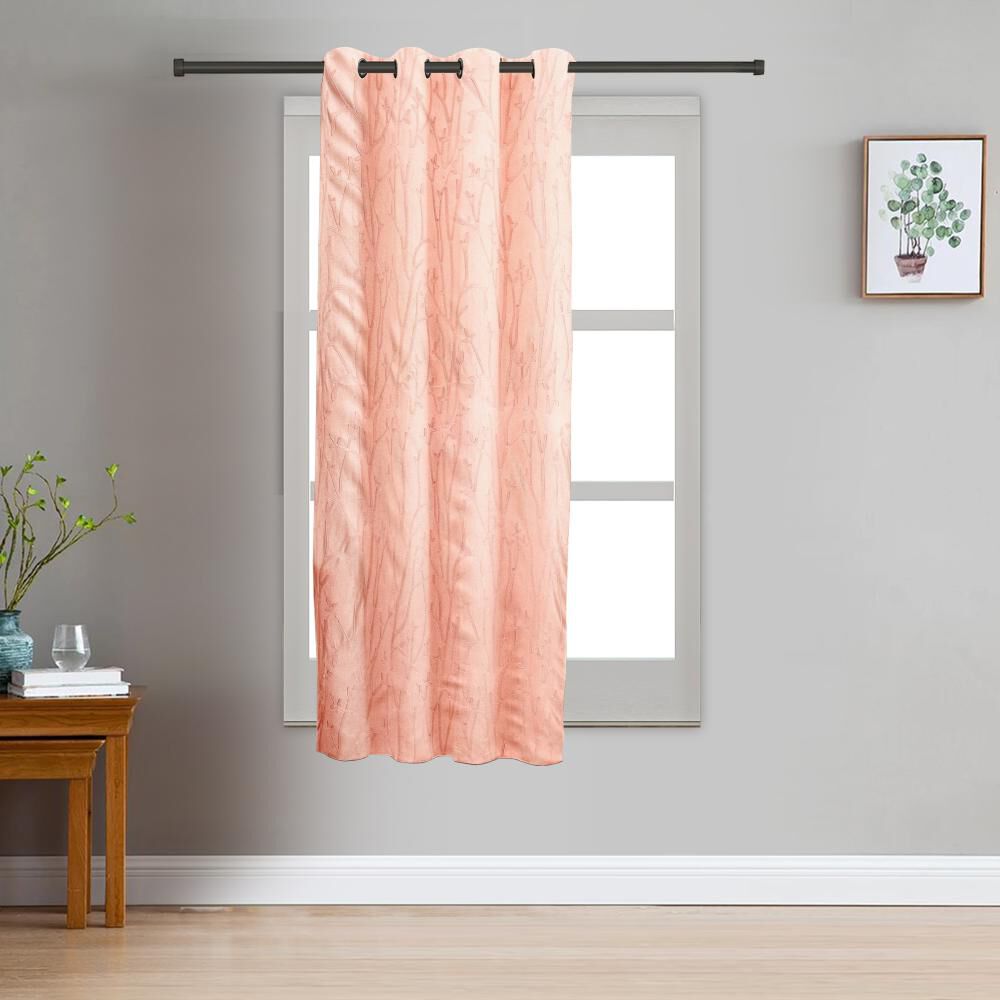 Home Beautiful                         5 ft. Rust Polyester Curtain