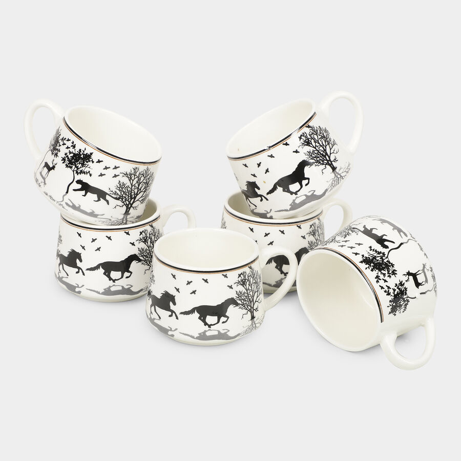 200 ml Bone China Cup, Set of 6, , large image number null