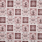 120 GSM Brown Polyester Double Bedsheet, , small image number null