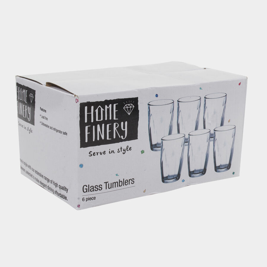 Glass Tumblers - Set of 6, , large image number null