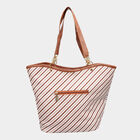 Women's Tan Polyurethane Tote Bag, , small image number null