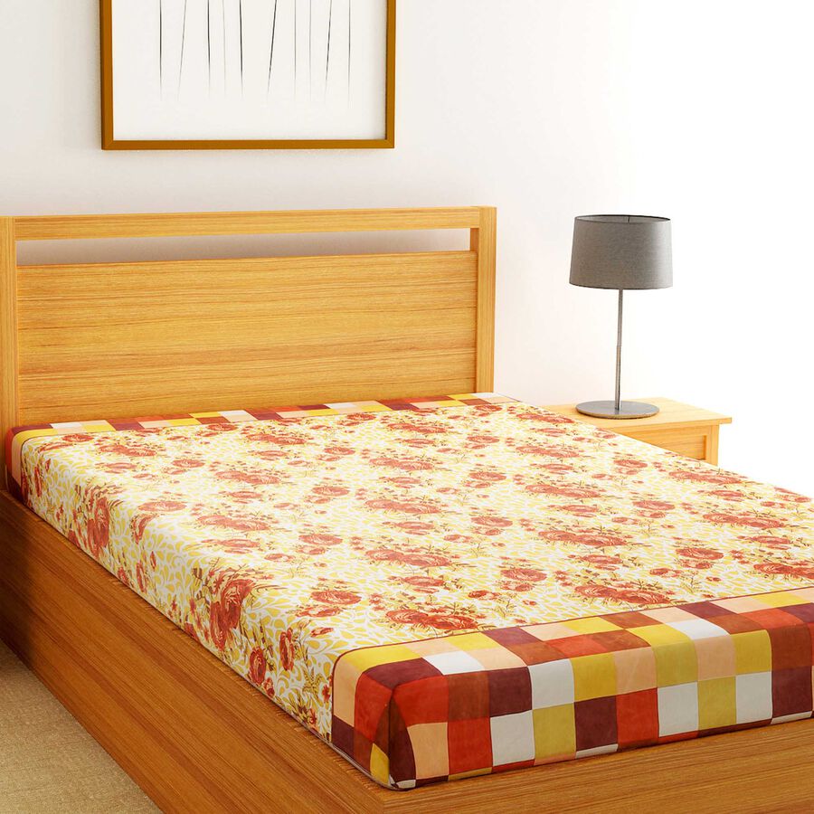 Home Beautiful 95 GSM Microfiber Single Bedsheet Vishal Mega Mart India