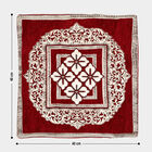 Maroon Polyester Cushion Cover, , small image number null