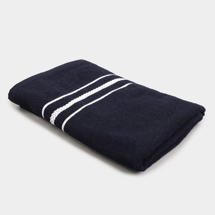 365 GSM Blue Microfiber Bath Towel, , large