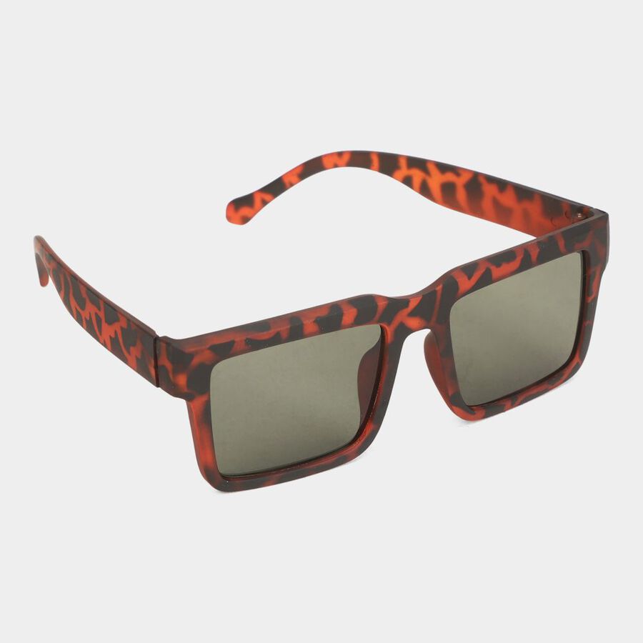 Men's Plastic Gradient Rectangle Sunglasses, , large image number null