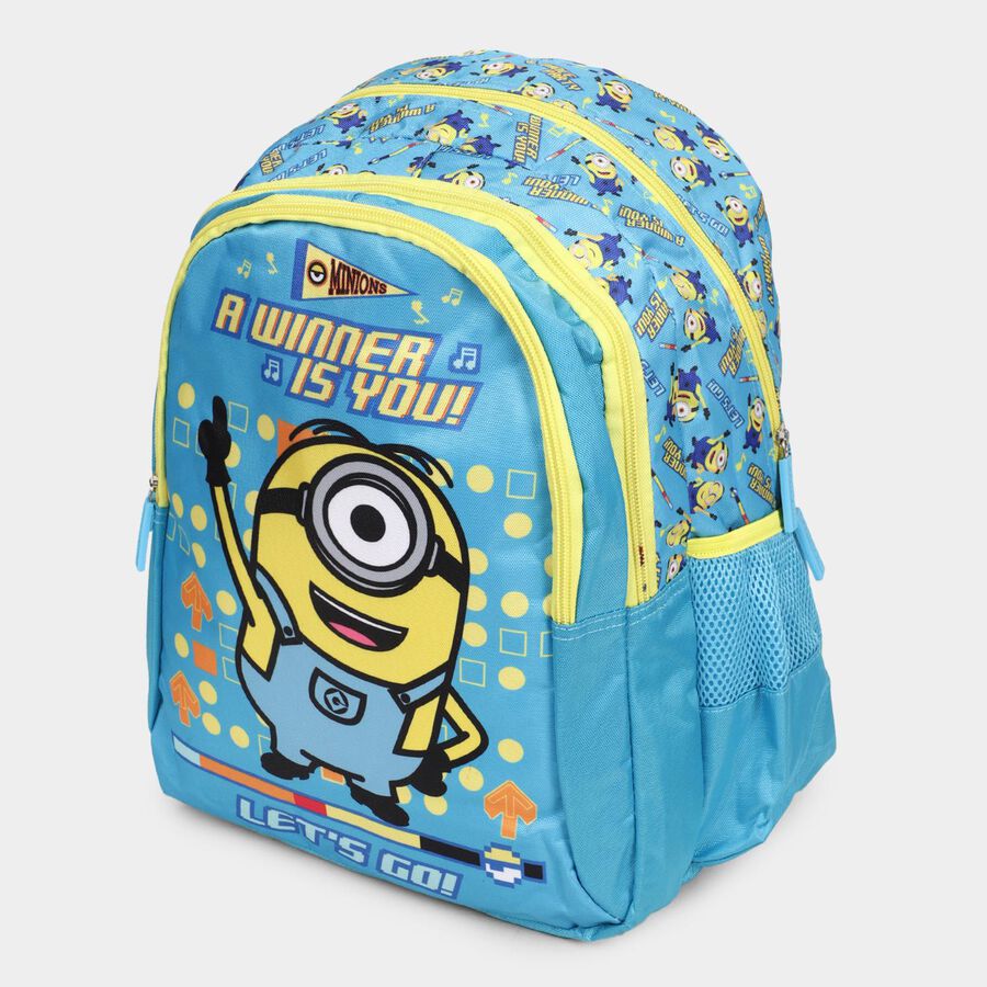 Kid's Minions Print School Bag, , large image number null