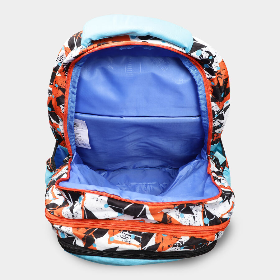 Blue Fabric Backpack, , large
