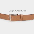 Men's Brown Polyurethane Casual Belt, , small image number null