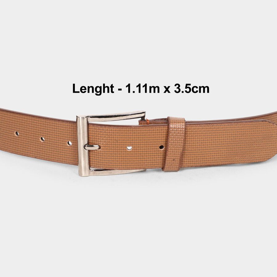 Men's Brown Polyurethane Casual Belt, , large image number null