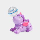 Kid's Dancing Unicorn Toy with Crystal Disco Light Ball, , small
