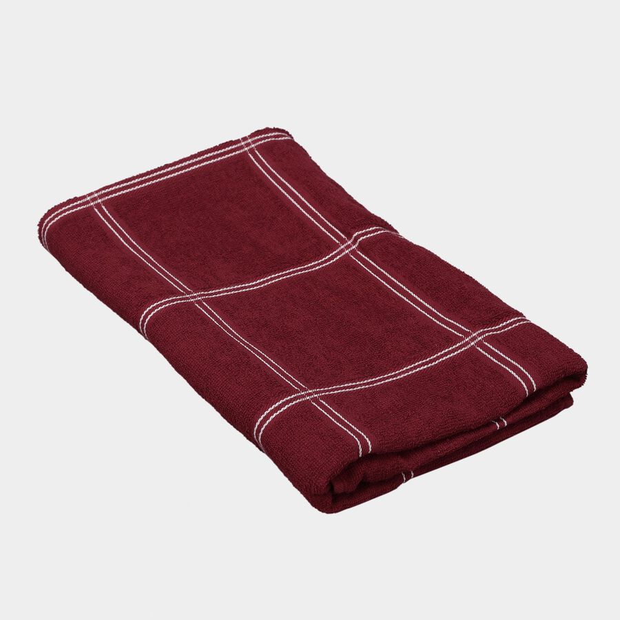 330 GSM Maroon Cotton Bath Towel, , large image number null