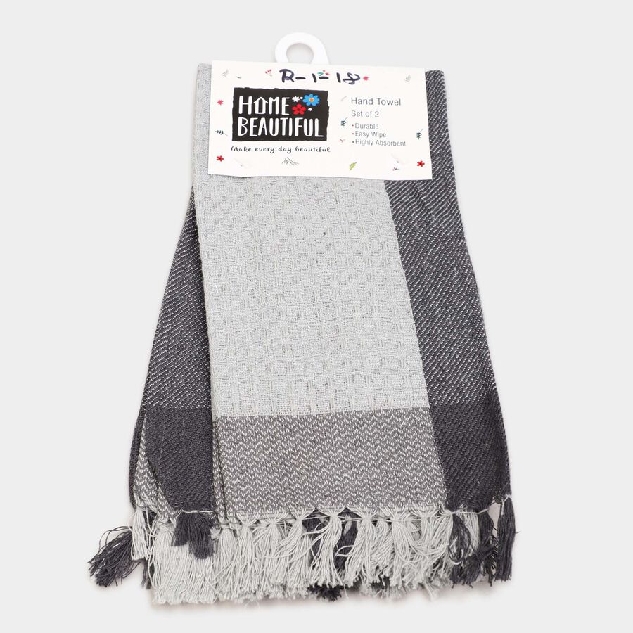 190 GSM Grey Cotton Hand Towel, , large image number null