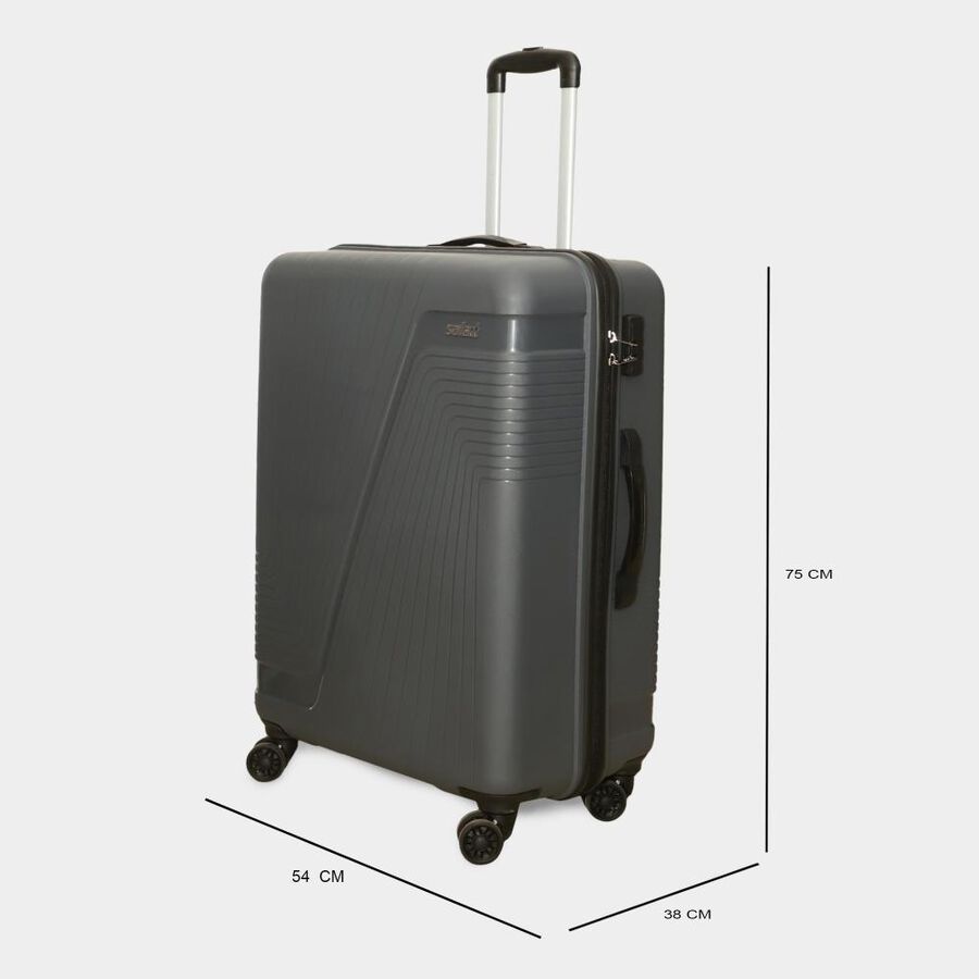 8-Wheel Dark Grey Polypropylene Hard Case Trolley, Small + Medium + Large, , large image number null