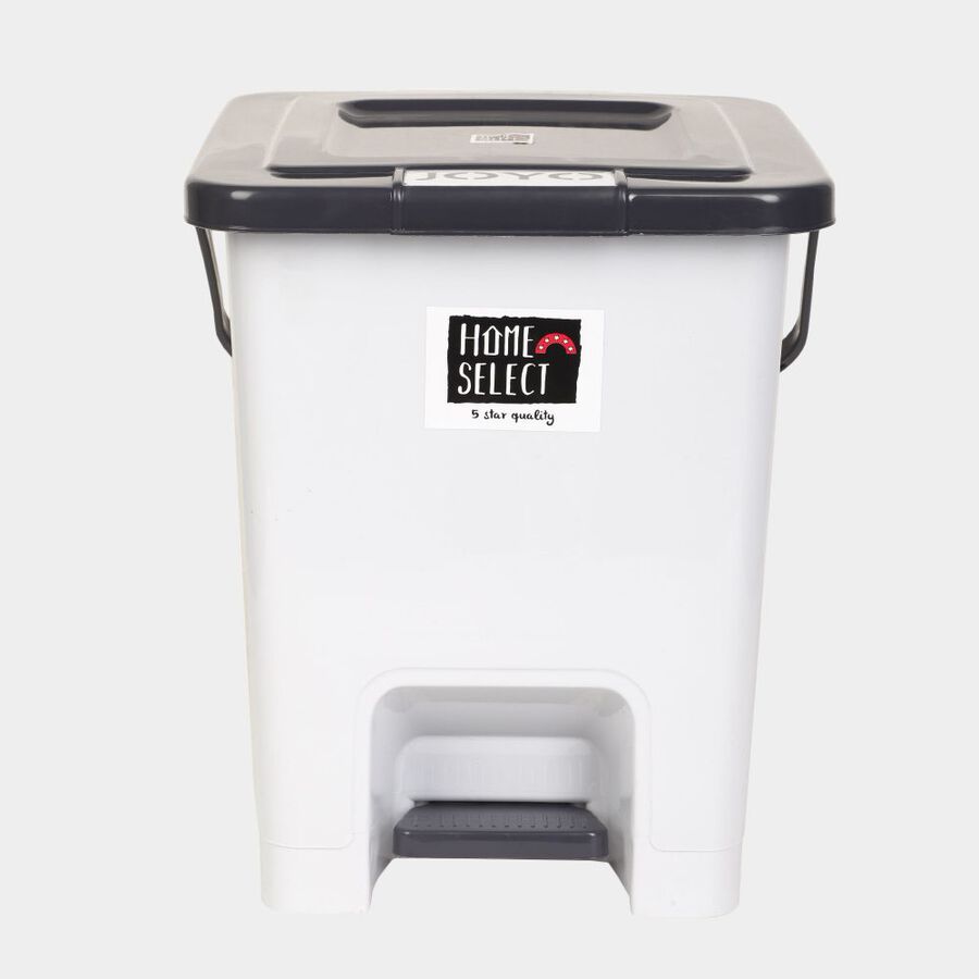 10 L Light Grey Plastic Dustbin, , large image number null
