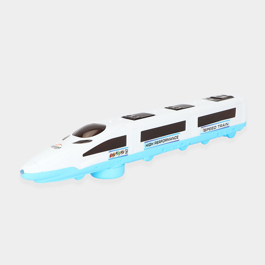 Kid's Electric Speed Train Toy with 3D Lights and Sound, , large