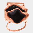 Women's Dark Tan Polyurethane Hand Bag, , small image number null