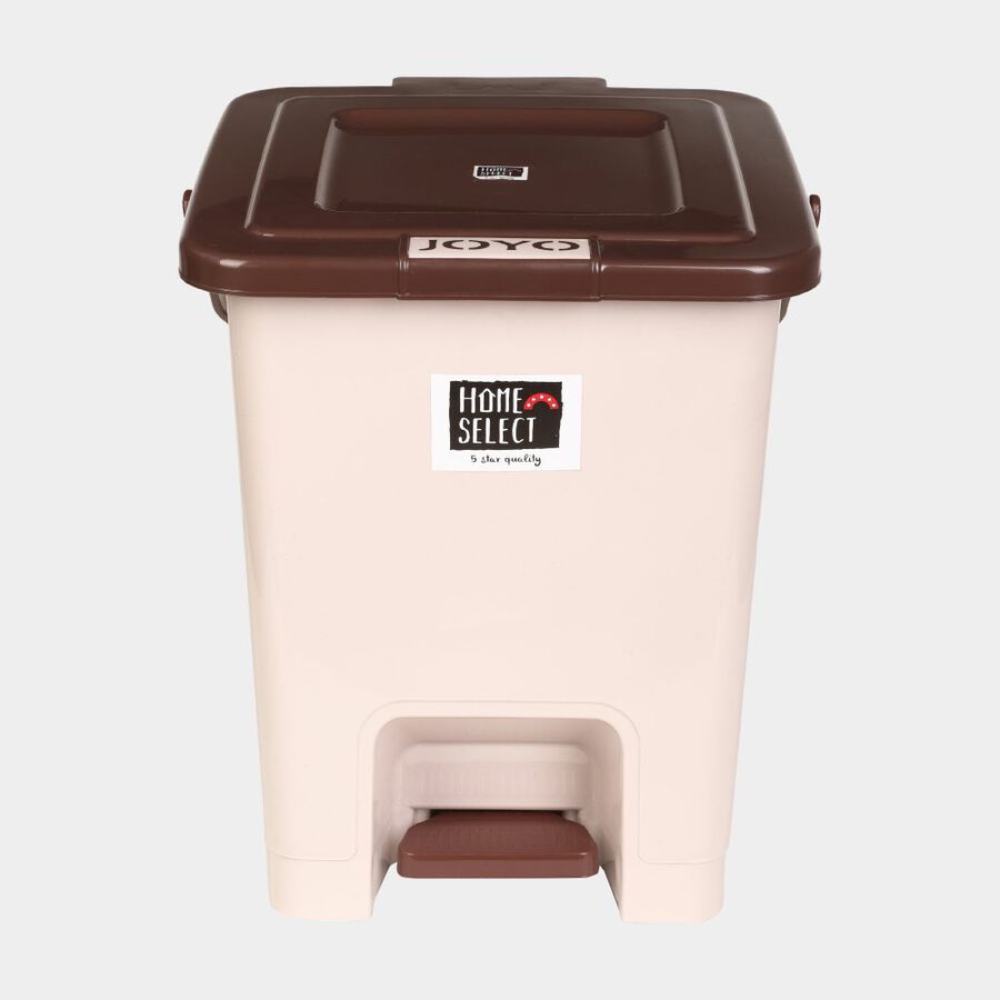 15L Brown Plastic Dustbin, , large image number null