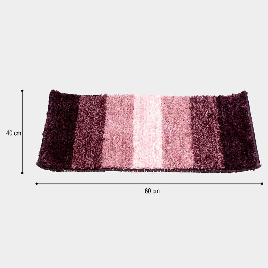 Anti-Skid Purple Polyester Door Mat Set of 2, , large