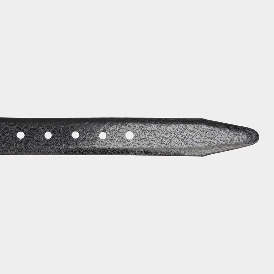 Men's Black Polyurethane Casual Belt, , large image number null