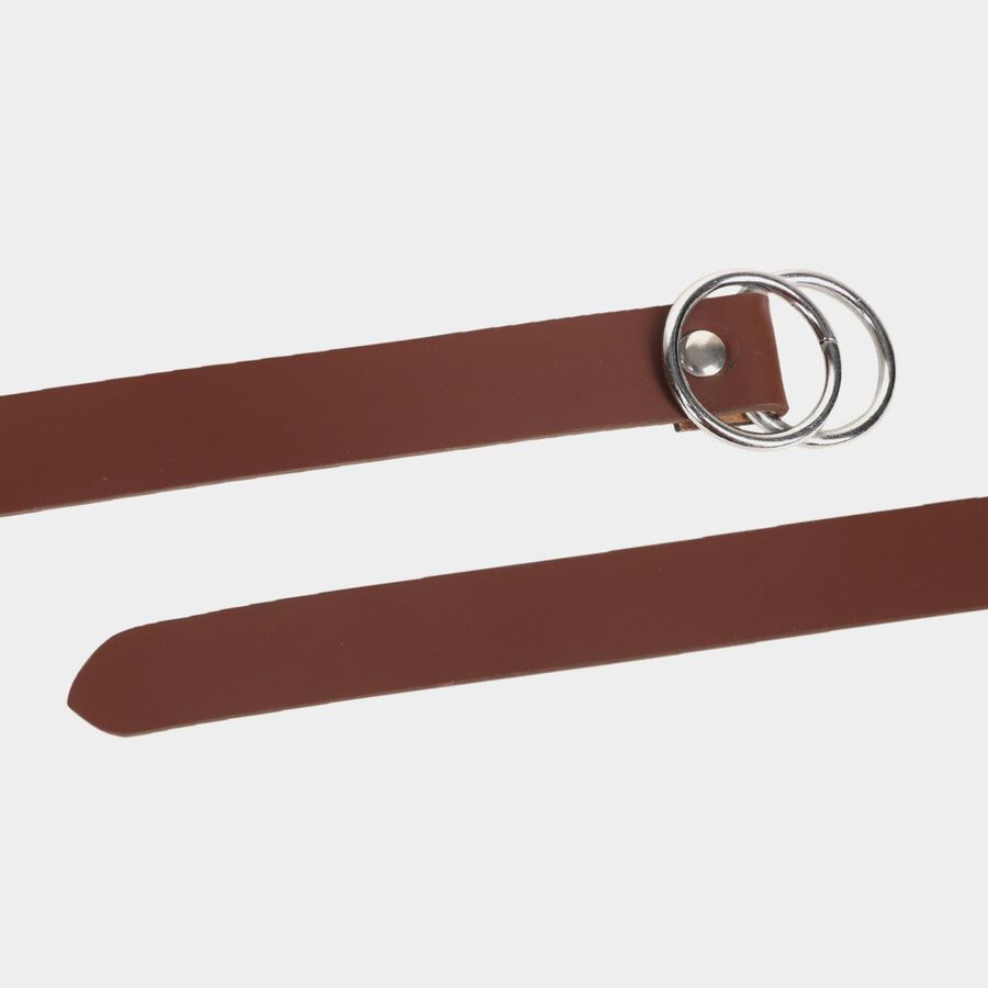 Women's Tan Polyurethane Belt, , large image number null