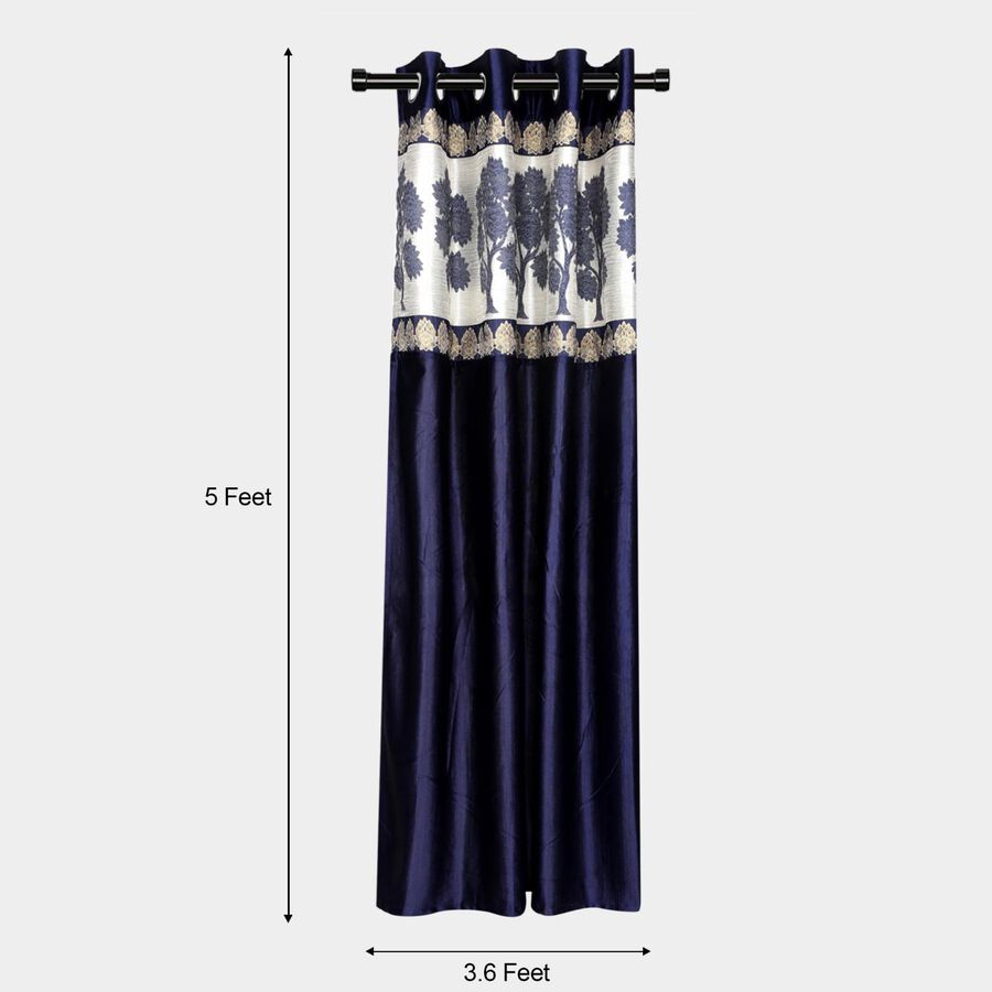5ft. Blue Window Curtain, , large image number null