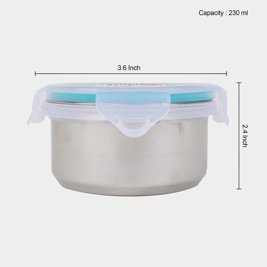 Air-Tight Steel Container, 230 ml, , large image number null