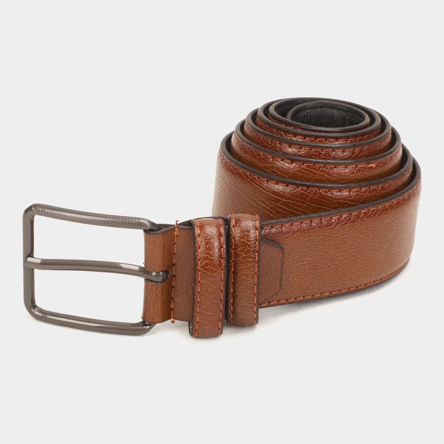 Men's Tan Polyurethane Casual Belt, , large image number null