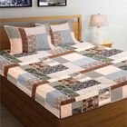 120 GSM Grey Microfiber Double Bedsheet With Pillow Cover, , small image number null