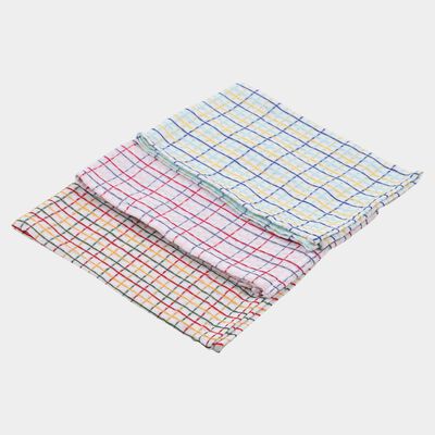 White Cotton Kitchen Napkin Set of 3