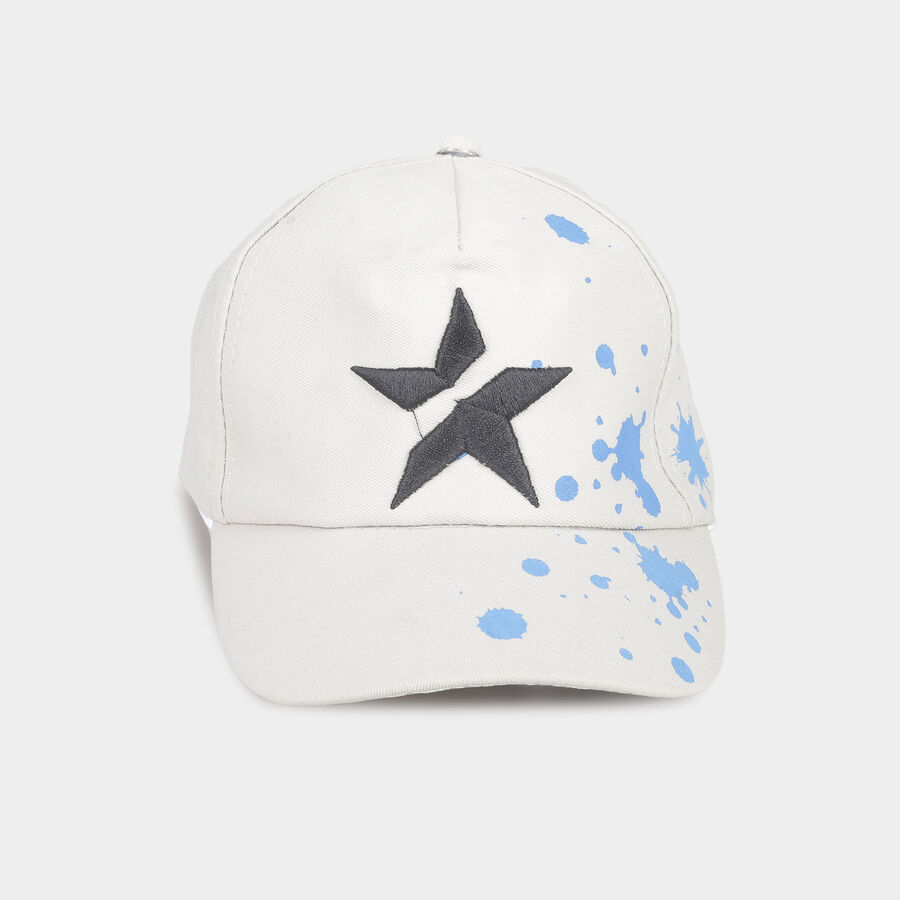 Kids' Grey Nylon/Polyester Cap, , large image number null