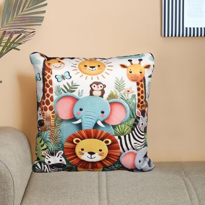 Multicolour Polyester Cushion