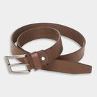 Men's Brown Leather Casual Belt, , small image number null