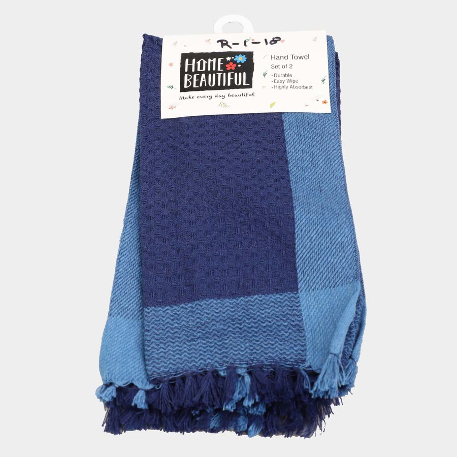 45 GSM Navy Blue Cotton Hand Towel, , large image number null