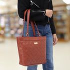Women's Cherry Polyurethane Tote Bag, , small image number null