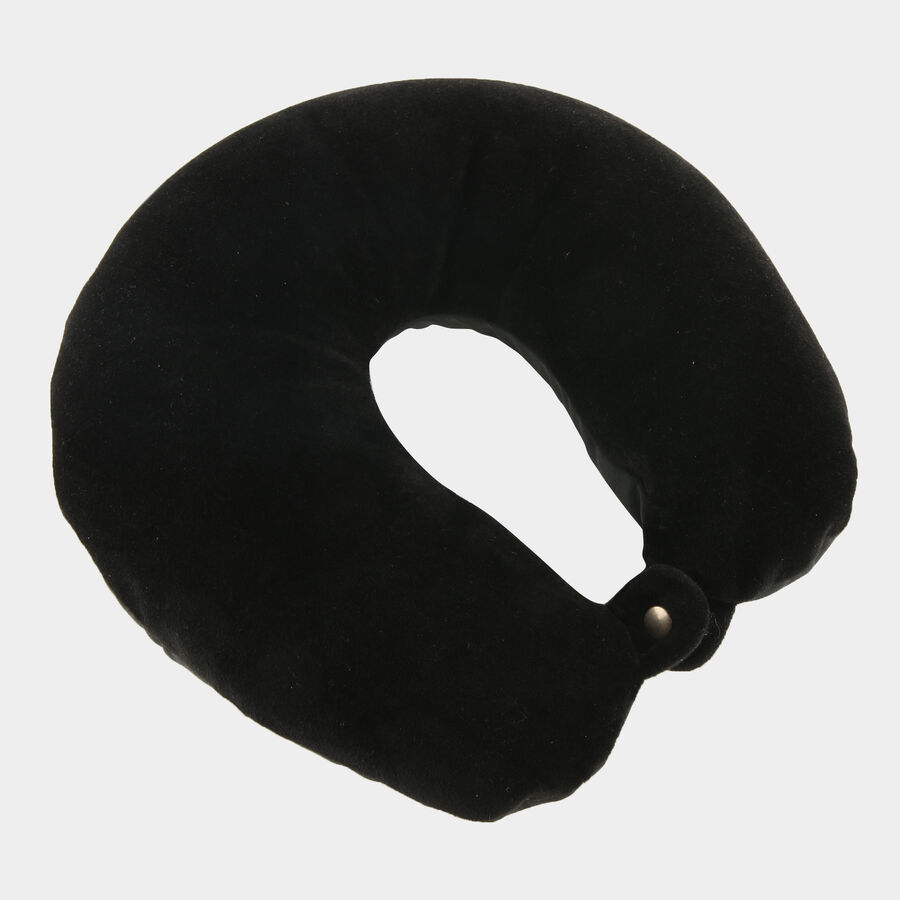 Grey Microfiber And Beans Neck Pillow, , large image number null