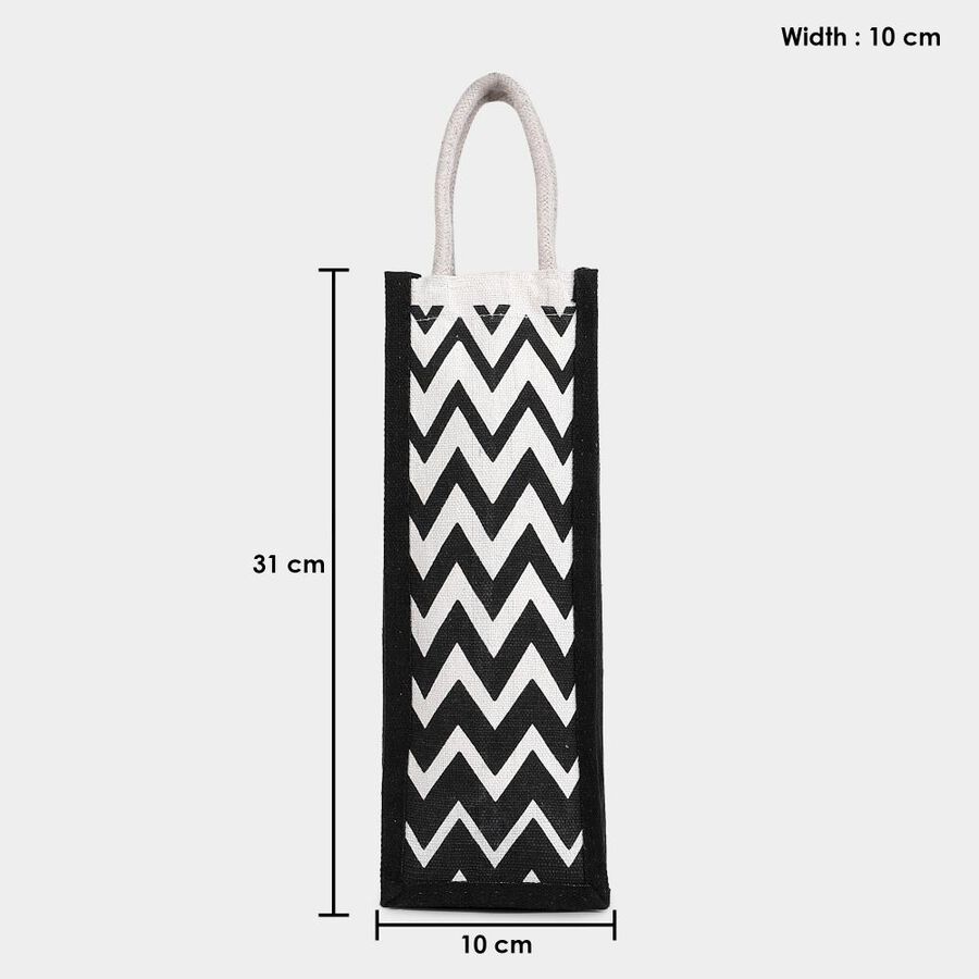 Black Canvas Bottle Bag, , large image number null