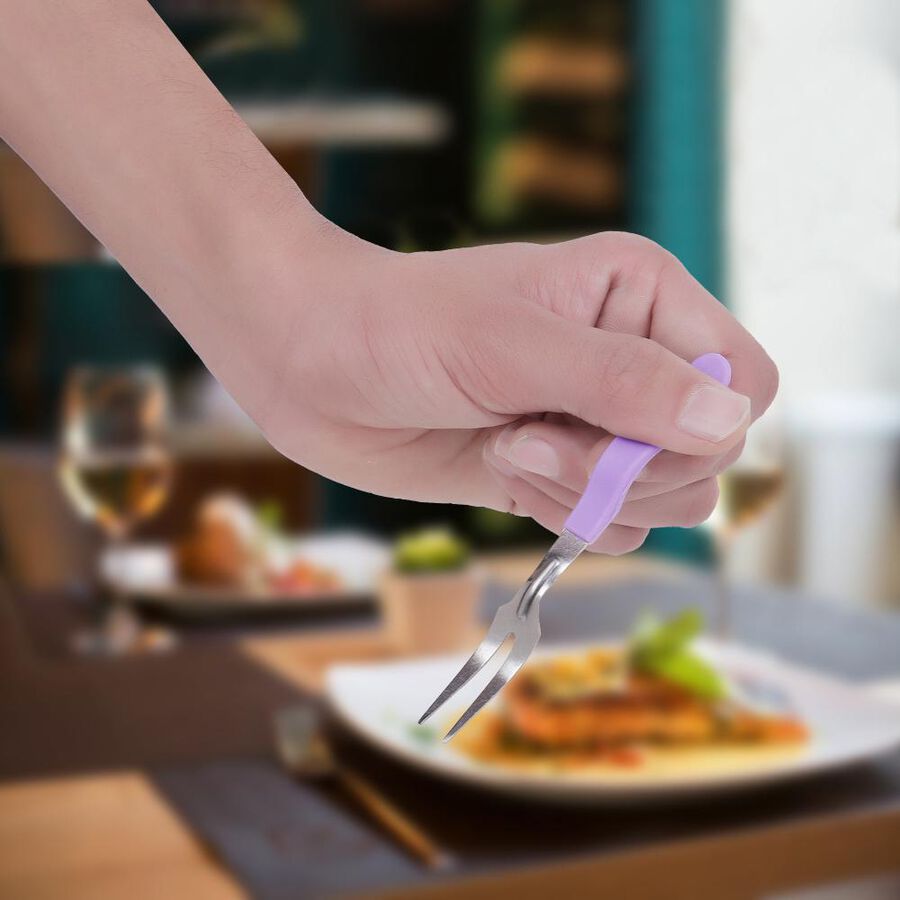 Stainless Steel Fruit Fork - 10 Pcs., , large image number null